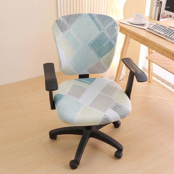 Couvre-chaise Office Computer Stretch Jacquard Cover Houstcovers Washable Universal Desk Seat Seat Cushion Protecteurs