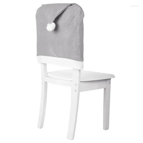 Couvre-chaise Couverture de bureau Produits de Noël gris