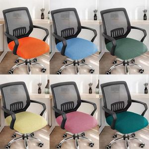 Couvre-chaise couvercle de siège de bureau épaissie de tissu élastique simple