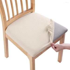 Housses de chaise Olanly housse extensible pour salle à manger élastique Jacquard bureau siège coussin protecteur prévenir la saleté décor à la maison 1PC