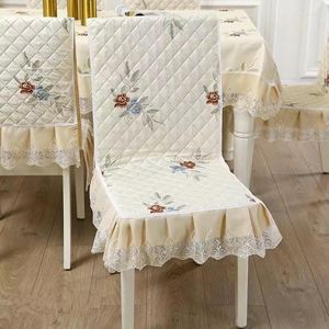 Housses de chaise une pièce housse et coussin ensemble une pièce ménage Simple moderne tissu tabouret de Table