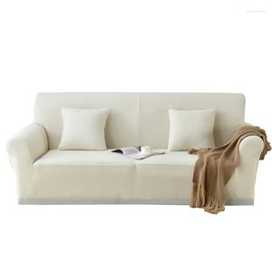 Stoelbedekkingen Open zakelijk merk Sofa Soft Stretch Cover Elastic Design Simple Zipper verwijderbare machine Wash Companion