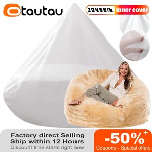 Housses de chaise OTAUTAU 2/3/4/5/6/7ft Pouf Insert Liner couverture Pouf chaise EPS mousse intérieure géant canapé Sac doublure blanchisserie lavage sacs maille ND1YW1T 231110