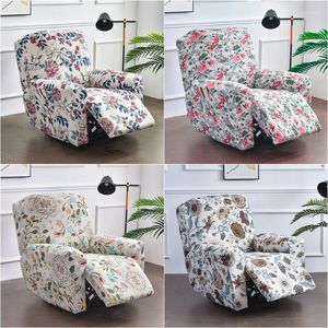 Fundas para sillas Funda de sofá reclinable con estampado pastoral Lazy Boy Relax Spandex elástico Funda de masaje Sillón de salón