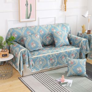 Housses de chaise pastorale housse douce fleur housse de canapé pour salon canapé fauteuil simple/deux/trois/quatre places