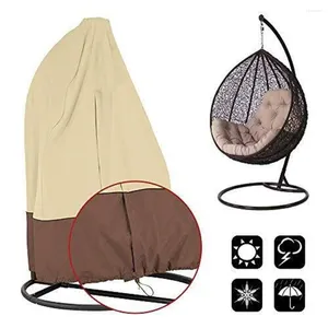 Housses de chaise Patio suspendu couverture balançoire d'oeufs avec sac de rangement à glissière robuste imperméable protecteur de meubles d'extérieur