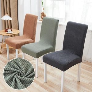 Couvre-chaises Modèle Stretch Couvre étirée pour la salle à manger Bureau Banquet Chaises Protector Matière élastique Tabourets de bar de fauteuil Accueil