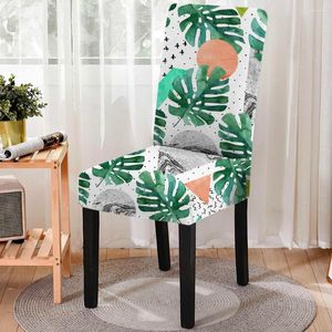 Stoelhoezen Peacock Floral Print Cover stofdichte antidirty verwijderbare kantoorbeschermer Case Stoelen Living Room ijdelheid