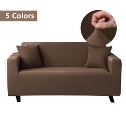 Housses de chaise canapé à carreaux pour salon couleur unie canapé canapés housse élastique protecteur en forme de L 1/2/3/4 siège chaise chaise