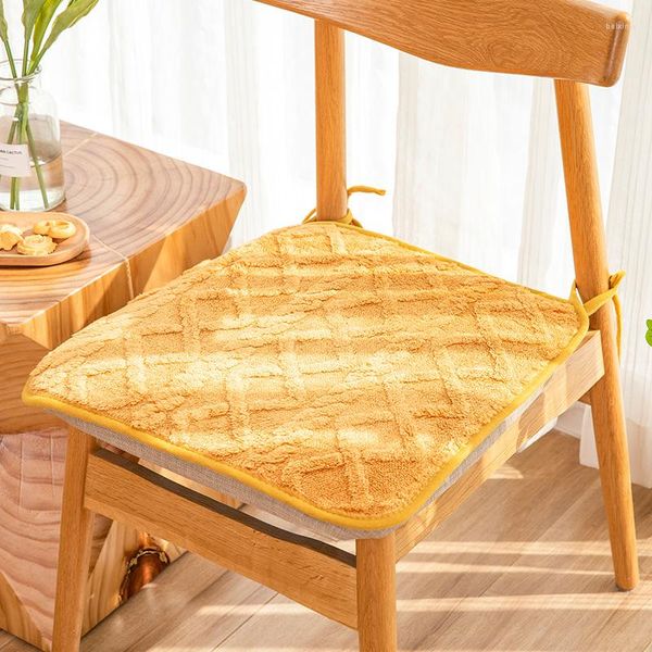 Fundas para sillas Cojín de felpa Oficina Sedentario Pedo Mesa de comedor Hogar Dormitorio Suelo Taburete para estudiantes