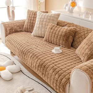 Couvre-chaise Coup de canapé à plaid en peluche épais Antisiskide Soft Sweel Home décorer e couverture d'hiver de couverture d'hiver de couverture d'hiver