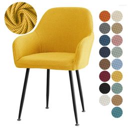 Housses de chaise polaire polaire haut bras couverture extensible salle à manger housse Fundas Para Sillas maquillage bureau étude Spandex