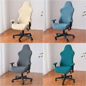 Couvre la chaise Polar Fleece Office Cover Stretch Spandex Gaming Failchair Hlebovers pour les chaises informatiques Housse de Chaise