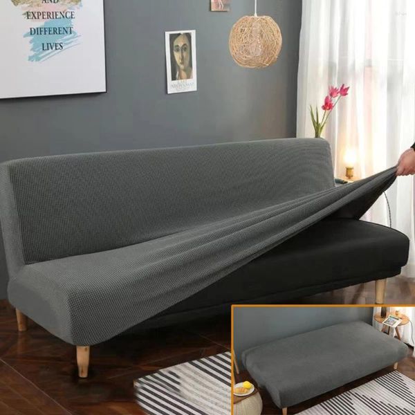 Housses de chaise en polaire, housse de canapé-lit, sans accoudoirs, solide, tout compris, protection pliante pour canapé