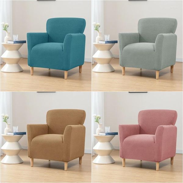 Housses de chaise polaire baignoire housse de canapé Stretch Spandex Club housses de fauteuil canapé simple pour étude comptoir de bar salon maison