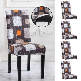 Couvre-chaise couvercle imprimé siège domestique élastique 4pc canapé avec canapé inclinable pour la forme L