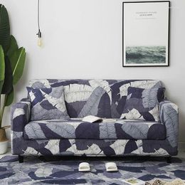 Cubiertas de silla Impresión Four Seasons Cubierta de sofá universal Combinación de tela de cojín completa elástica