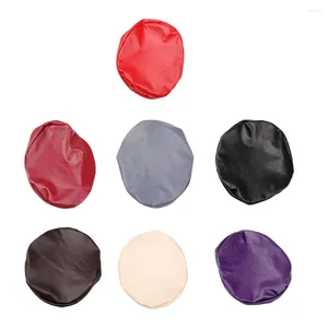 Stoelbedekkingen PU Leather Cover Pump Stool Slipcover Protector Beauty Salon Stoelkussen Mouwen El Home Restaurant Rood