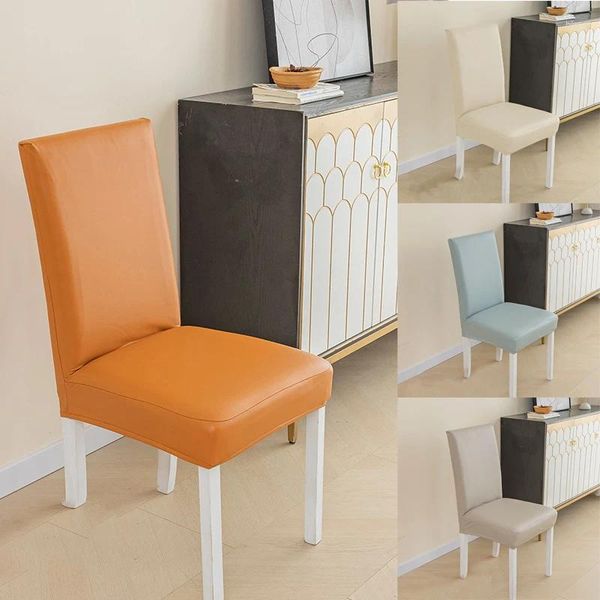 Cubiertas de la silla PU Cubierta impermeable Camión de color sólido Artículo de hogar Integrado Home Textil