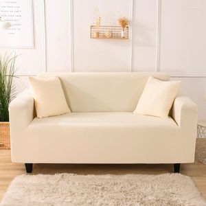 Stoelbedekkingen Pure Color Turnkey Sofa Set Voorkom glad slijtvaste gewoonte