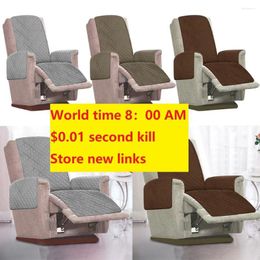 Sillas de silla Cubierta de sofá acolchada Cubierta de reclinable lavable con reclinate Anti-Wear Slip-Slip Cushion Muebles Muebles Muebles Protector para perros Pets