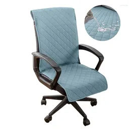 Stoelhoezen gewatteerde kantoorbedekking vaste kleur antidirty computerbureau fauteuil slipcovers met gesp gamingstoel 1 pcc