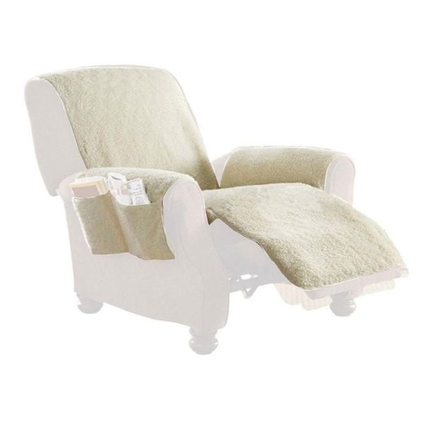 Couvre-fauteuils inclinable couvercle super doux coussin de tissu en peluche pour le salon meubles en velours protecteur en cuir 327u