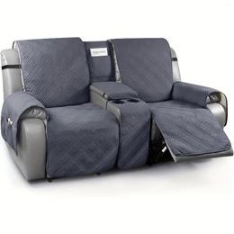 Stoelhoezen Fauteuil Hoes Met Middenconsole Waterdichte Pet Cover Voor Bandjes Slaapkamer Kantoor Home Decor