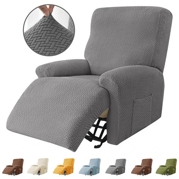 Housses de chaise inclinable canapé fauteuil étui anti-poussière antidérapant paresseux garçon couleur unie siège universel 1 pièce 230419