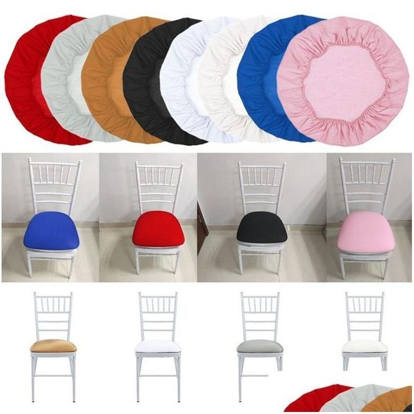 Housses de chaise amovibles élastiques couleur unie chaise extensible ER Slipers salle à manger siège de mariage El Banquet bureau protecteur Ers Drop Deli Dhd1A