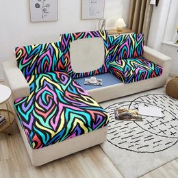 Cubiertas de silla Patrón de ondulación sofá cojín cubierto de cojín series elásticas de la serie de slip -slip -slip -slip -tour Protector para el hogar