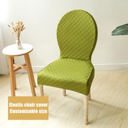 Housses de chaise à dossier rond, housse de siège élastique pour salle à manger, étui de protection de cuisine, tabouret extensible pour Banquet El