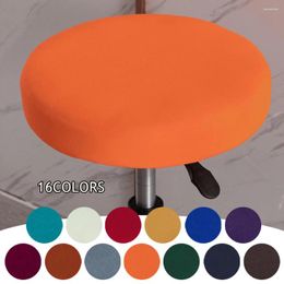 Couvercles de chaise tabouret de barre rond élastique à manger épaissie couleur couleur couleurs à la maison scelable 40-50 cm