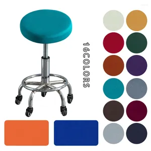 Couvercles de chaise tabouret de couverture rond