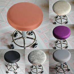 Cubiertas de silla Cubierta de heces redonda Sillas giratorias elásticas Rotantes Sillas giratorias