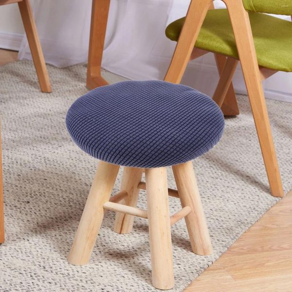 Chaise couverte tabouret rond pour le siège lavable barre de couverture extérieure Lounger Bands élastiques en bois métallique en bois