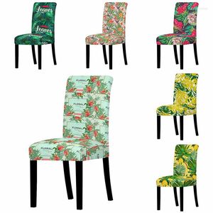 Housses de chaise rustique, petit motif Floral imprimé, Anti-poussière, Anti-salissure, amovible, étui de protection pour bureau, chaises de salon