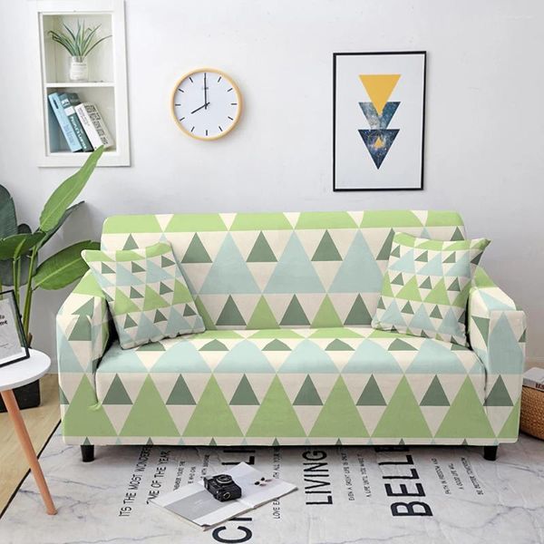 Couvre la chaise Scandinscandinavian Style Stretch Sofa Cover Living Room Corner Spandex Combination 1/2/3/4 Seater Couch