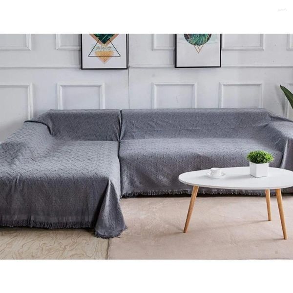 Housses de chaise pour canapé sectionnel en forme de L, 2 pièces, ensemble de canapé, X-Large, gris foncé