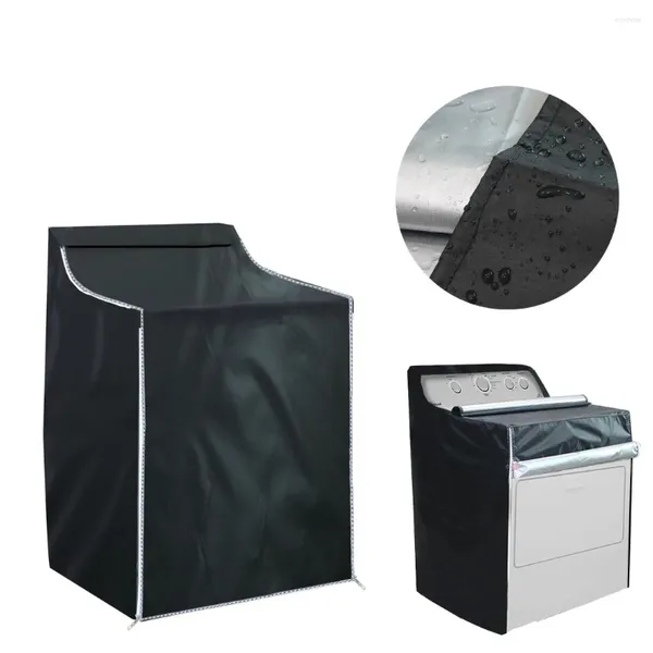 Couvre-chaises vend une couverture de machine à laver personnalisée Séchage Chargement étanche noir