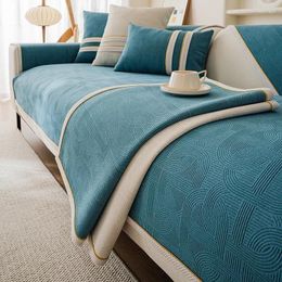 Housses de chaise simples et modernes, tapis de canapé quatre saisons universel de luxe antidérapant, coussin de siège de Style pastoral