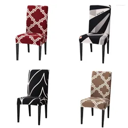 Couvre-chaise simple style rustique Four Seasons Universal El Cover Piece de salle à manger Coussin élastique 2024
