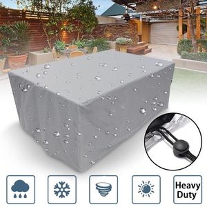 Cubiertas para sillas Tamaño Astilla Impermeable Patio al aire libre Muebles de jardín Lluvia Nieve para sofá Mesa Cubierta a prueba de polvo 1pcChair