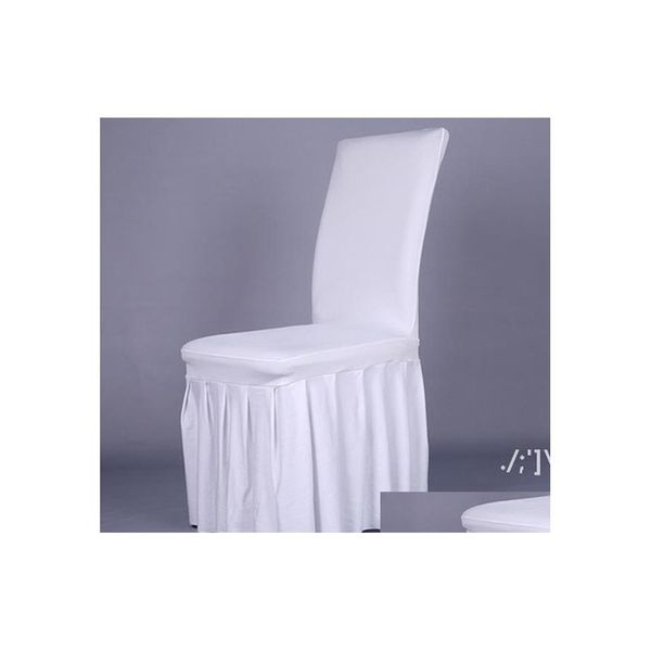 Chaise Couvre Jupe ER Banquet De Mariage Protecteur Sliper Décor Style Plissé ERS Élastique Spandex Paf12051 Drop Livraison Maison Jardin Te Otk5U