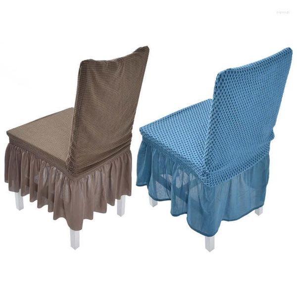 La chaise couvre l'élasticité élevée de fibre de polyester de housse de couverture de glissement pour le restaurant de mariage d'El