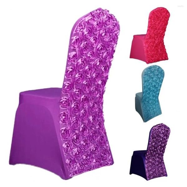 Cubiertas de silla Slipcovers Protector Fácil de instalar Cubierta de banquete Práctico Único Extraíble Lavable Spandex