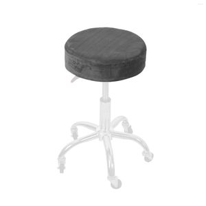 Housses de chaise housses de tabouret rond coussin velours lavable tissu extensible pour chaises de bureau chaises de salle à manger bar mariage Par