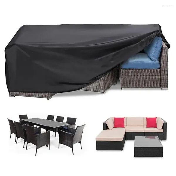 Housses de chaise, protection de meubles résistante à la neige, couverture de Patio imperméable, tissu Oxford résistant aux intempéries pour jardin extérieur