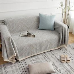 Cubiertas de silla Cover de la manta de sofá para la sala de estar Chenille engrosado Couch Slip -Slip -Slip Decoración del hogar Four Seasons Universal