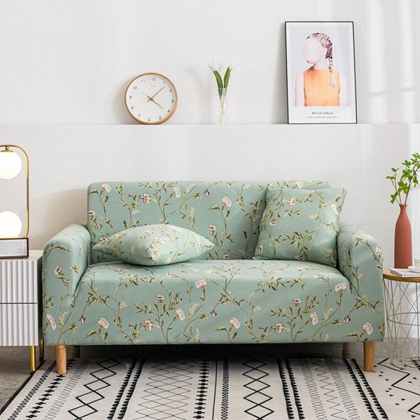 Housse de chaise, housse de canapé, Flexible et extensible, décoration de maison, confortable, sectionnelle, moderne, impression de fleurs, décor de salle